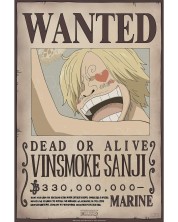 Мини плакат GB eye Animation: One Piece - Sanji Wanted Poster (Series 2) -1