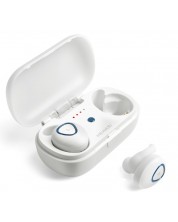 Безжични слушалки Microlab - Trekker 200, TWS, бели -1