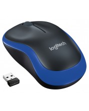 Мишка Logitech - M185, оптична, безжична, синя