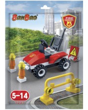 Мини конструктор BanBao - Пожарникарско бъги, 33 части