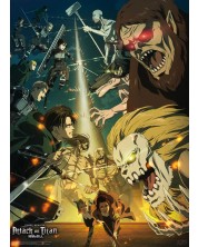 Мини плакат GB eye Animation: Attack on Titan - Paradis vs Marley -1