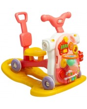 Многофункционална проходилка 5 в 1 Caretero Toyz - Pink