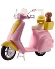Игрален комплект Mattel Barbie - Мотопед с кученце