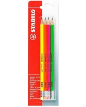 Моливи Stabilo Swano –  HB, с гума, 4 броя