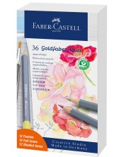 Акварелни моливи Faber-Castell Goldfaber Aqua - 12 пастелни и 24 стандартни цвята -1