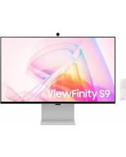 Монитор Samsung - ViewFinity S9 S90PC, 27'', 5K, IPS, Anti-Glare, сребрист -1