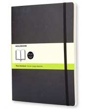 Тефтер с меки корици Moleskine Classic Notebook XL – Черен, бели листове -1