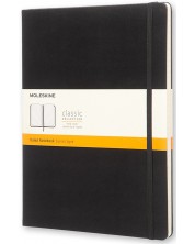 Тефтер с твърди корици Moleskine Classic Notebook XL – Черен, линирани листа -1