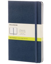Тефтер с твърди корици Moleskine Classic – Син, бели листове -1