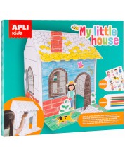 Творчески комплект APLI - Моята малка къща, сглоби и оцвети -1