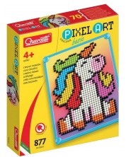 Мозайка Quercetti Pixel Art Basic - Еднорог, 877 части