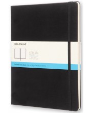 Тефтер с твърди корици Moleskine Classic Notebook XL – Черен със страници на точки -1