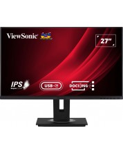 Монитор ViewSonic - VG2756-4K, 27'', 4K, IPS, USB Hub, черен