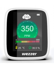 Монитор за качеството на въздуха Levenhuk - Wezzer Air MC20, бял