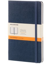 Тефтер с твърди корици Moleskine Classic – Син, линирани листа -1