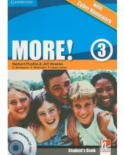 MORE! 3: Английски език - ниво А2 и В1 + CD-ROM + Cyber Homework -1
