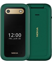 Мобилен телефон Nokia - 2660 Flip, 2.8'', 48MB/128MB, зелен -1