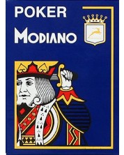 Пластични карти Modiano Jumbo Index - 4 Corner (сини) -1