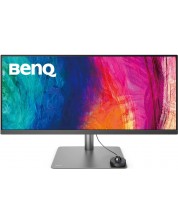 Монитор BenQ - PD3420Q, 34'', QHD, IPS, Anti-Glare, USB Hub, сив 