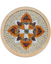 Мозайка Neptune Mosaic - Медальон, с оранжево цвете -1