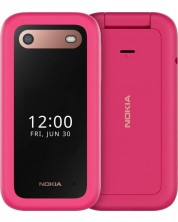 Мобилен телефон Nokia - 2660 Flip, 2.8'', 48MB/128MB, розов