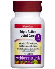 MoveEase Triple Action Joint Care, 75 каплети, Webber Naturals