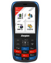 Мобилен телефон Energizer - E284S, 2.8'', 64MB/128MB, син -1
