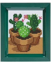 Мозайка с рамка и пиксели Pixelhobby Classic - Кактуси -1