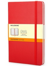 Тефтер с твърди корици Moleskine Classic – Червен, линирани листа -1