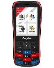 Мобилен телефон Energizer - E284S, 2.8'', 64MB/128MB, червен -1