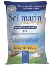 Морска сол от атлантическия океан, 1 kg, Danival -1