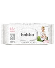 Мокри кърпички с капак Silkline Bebba - Sensitive, 80 броя -1