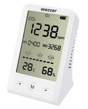 Монитор за качество на въздуха Levenhuk - Wezzer Air MC10, бял