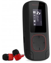 MP3 плейър Energy Sistem - MP3 Clip Bluetooth, 8GB, черен/червен