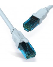 Мрежови кабел Vention - RJ45/RJ45, 5m, сив/син -1