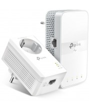 Мрежови адаптери TP-Link - Powerline TL-WPA7617, 1Gbps, бели -1