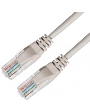Мрежов кабел VCom - NP512B-3m, RJ45/RJ45, 3m, сив -1