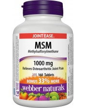 MSM, 1000 mg, 160 таблетки, Webber Naturals -1