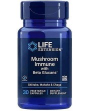 Mushroom Immune with Beta Glucans, 30 веге капсули, Life Extension