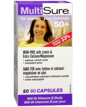 Multi Sure 50+ Мултивитамини за жени, 80 капсули, Webber Naturals