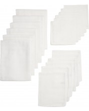 Муселинови кърпи Meyco Baby - 18 броя, бели