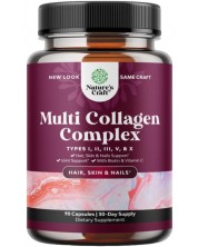 Multi Collagen Complex, 90 капсули, Nature's Craft -1
