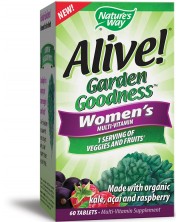 Alive Garden Goodness Women's Multivitamin, 60 таблетки, Nature's Way -1