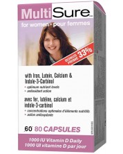 Multi Sure Мултивитамини за жени, 80 капсули, Webber Naturals -1