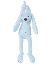Музикална играчка Happy Horse - Зайчето Richie, синя, 34 cm