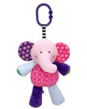 Музикална играчка Lorelli Toys - Слонче, розово -1