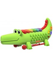 Музикална играчка Fisher Price - Ксилофон, Крокодилче -1