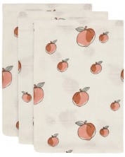 Муселинови кърпи-спарчета Jollein - Peach, 15 х 20 cm, 3 броя -1