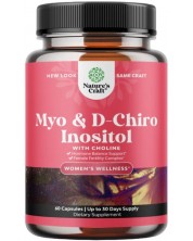 Myo & D-Chiro Inositol, 60 капсули, Nature's Craft