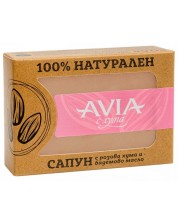 Avia Натурален сапун, розова хума и бадемово масло, 110 g